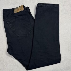 Denim & Supply Ralph Lauren Bedford Straight Jeans Mens‎ 38x34 Black Distressed